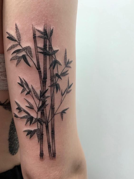 mẫu tattoo cho nữ ở tay thể hiện sự tĩnh lặng