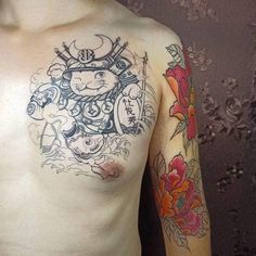150 hình xăm mèo thần tài samurai Thu hút tài lọc mạnh - Genztattoo