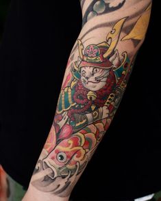 150 hình xăm mèo thần tài samurai Thu hút tài lọc mạnh - Genztattoo