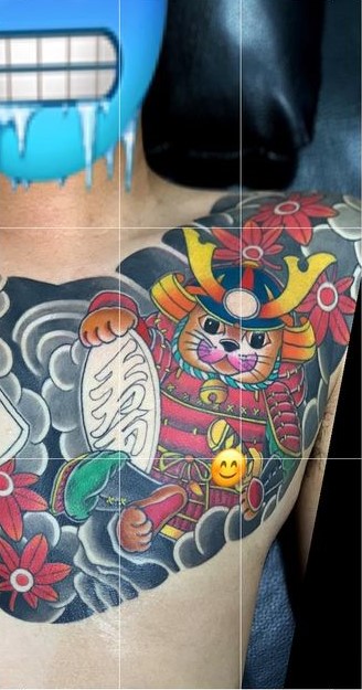 150 hình xăm mèo thần tài samurai Thu hút tài lọc mạnh - Genztattoo