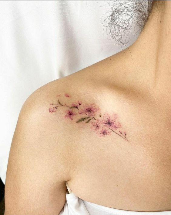 hình xăm hoa anh đào mini mang lại vẻ đẹp cho tâm hồn hình xăm hoa anh đào mini mang vẻ đẹp tâm hồn