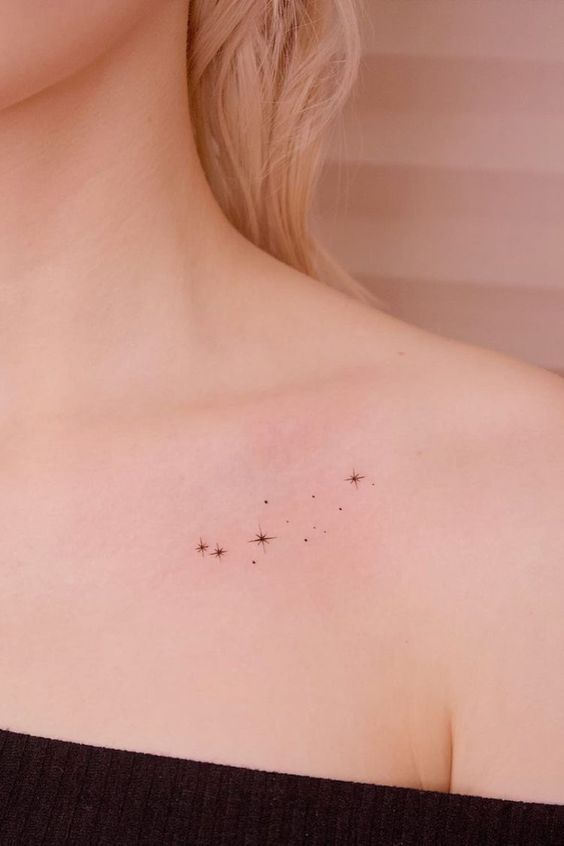 hình xăm ngôi sao nhỏ lấp lánh hình xăm ngôi sao mini lấp lánh