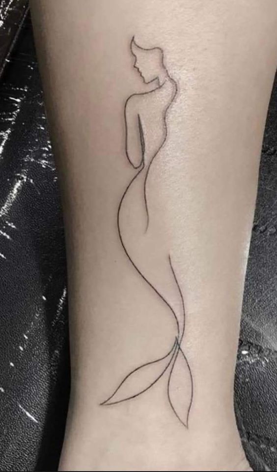 hình xăm nàng tiên cá nhỏ 99 hình xăm nàng tiên cá mini cực xinh đẹp và dễ thương - Genztattoo