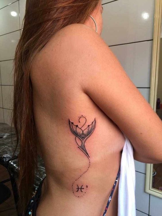 Hình xăm nàng tiên cá nhỏ và biểu tượng ngôi sao 99 hình xăm nàng tiên cá mini cực xinh đẹp và dễ thương - Genztattoo