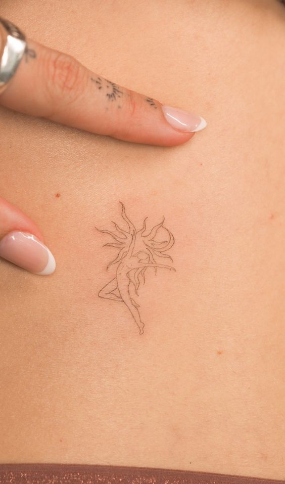Hình xăm nàng tiên cá nhỏ bay nhảy 99 hình xăm nàng tiên cá mini cực xinh đẹp và dễ thương - Genztattoo