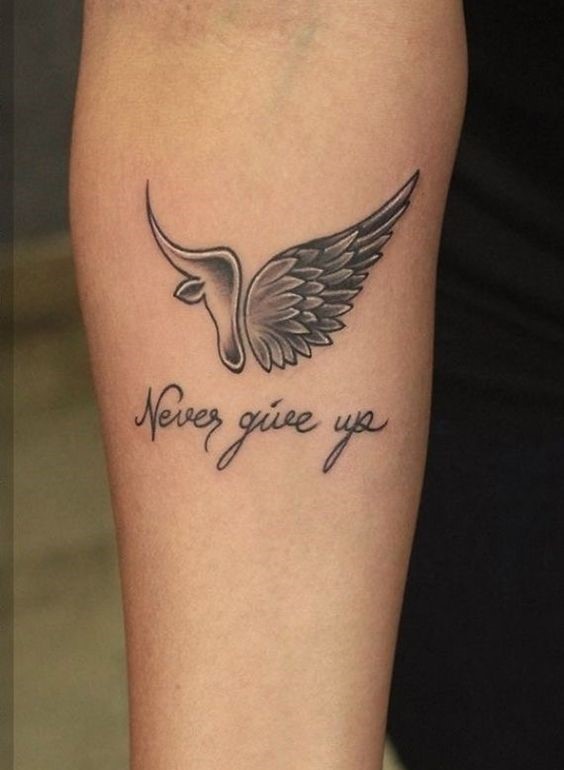 Gợi ý 700+ mẫu hình xăm chữ never give up khích lệ tinh thần - Genztattoo