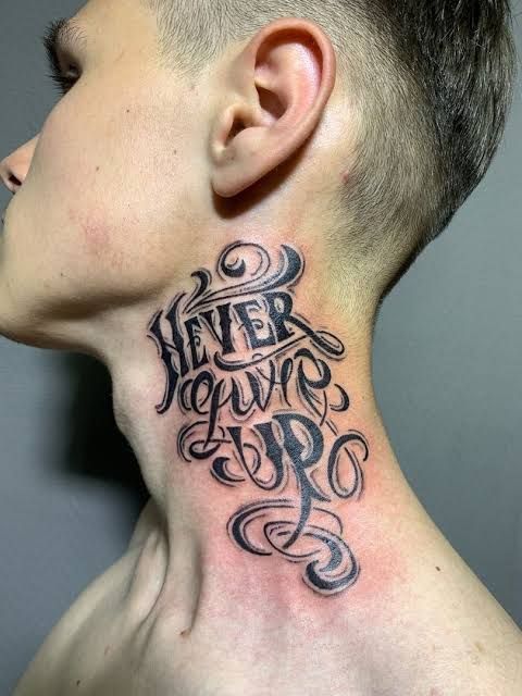 Gợi ý 700+ mẫu hình xăm chữ never give up khích lệ tinh thần - Genztattoo