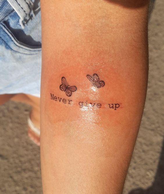 Gợi ý 700+ mẫu hình xăm chữ never give up khích lệ tinh thần - Genztattoo