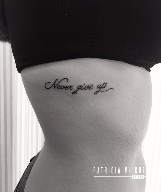 Gợi ý 700+ mẫu hình xăm chữ never give up khích lệ tinh thần - Genztattoo