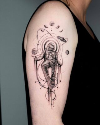 Gợi ý 666+ hình xăm phi hành gia hot nhất hiện nay - Genztattoo