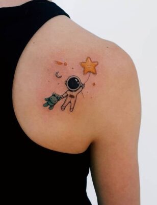 Gợi ý 666+ hình xăm phi hành gia hot nhất hiện nay - Genztattoo
