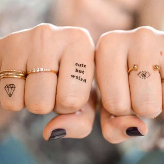 mẫu xăm chữ mini cho nữ