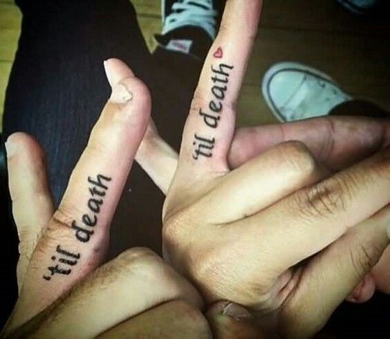 hình xăm chữ cho cặp đôi