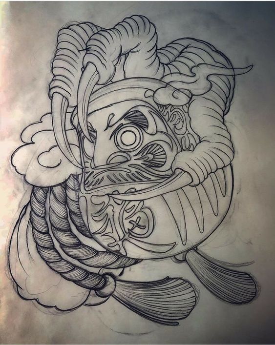 150 mẫu hình xăm daruma chọn lọc và ý nghĩa của hình xăm - Genztattoo