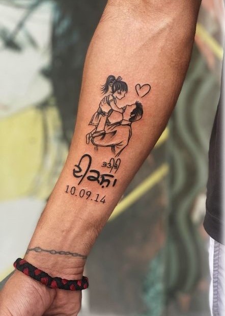 250 hình xăm cha con mini mang ý nghĩa sâu sắc về tình phụ tử - Genztattoo