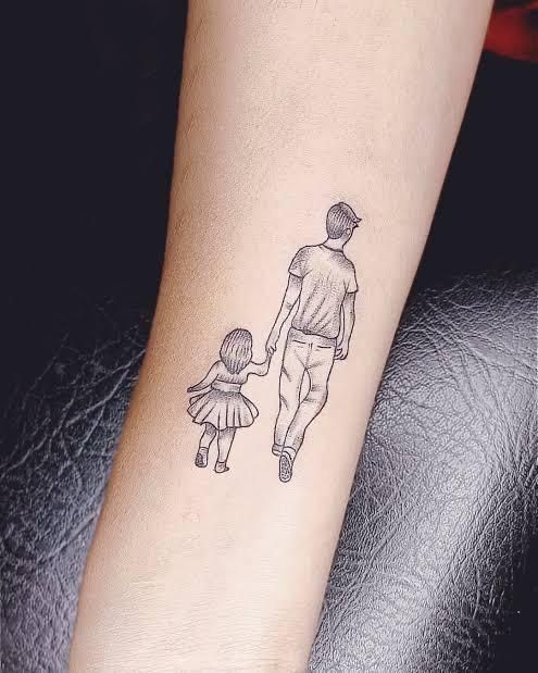 250 hình xăm cha con mini mang ý nghĩa sâu sắc về tình phụ tử - Genztattoo