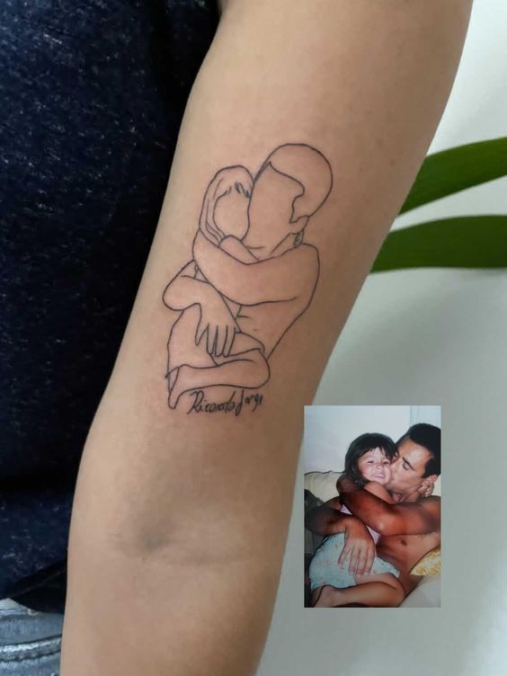 250 hình xăm cha con mini mang ý nghĩa sâu sắc về tình phụ tử - Genztattoo