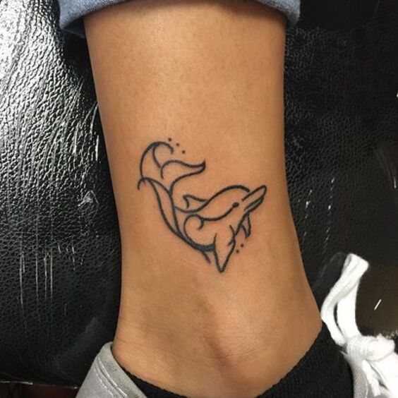 Bộ sưu tập 444+ hình xăm cá heo cute, đáng yêu - Genztattoo