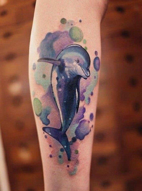 Bộ sưu tập 444+ hình xăm cá heo cute, đáng yêu - Genztattoo
