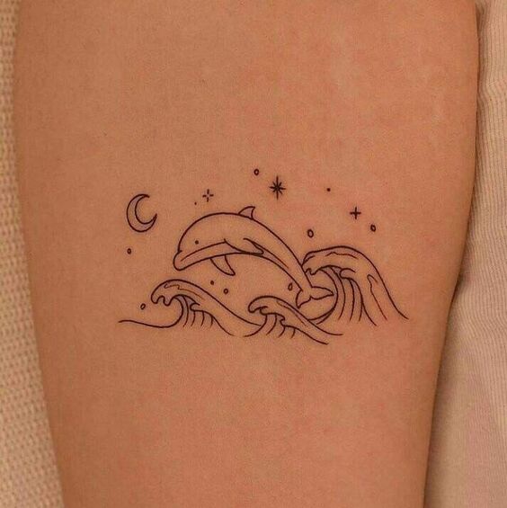Bộ sưu tập 444+ hình xăm cá heo cute, đáng yêu - Genztattoo