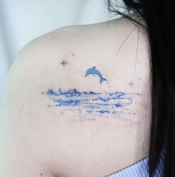 Bộ sưu tập 444+ hình xăm cá heo cute, đáng yêu - Genztattoo