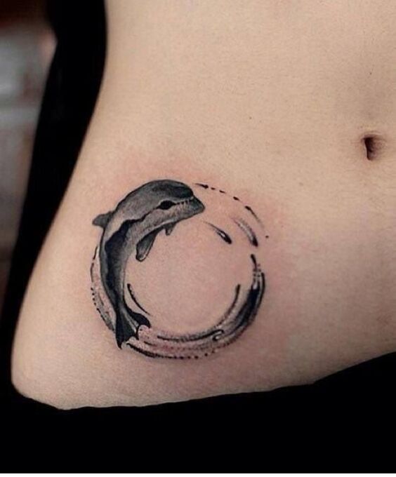 Bộ sưu tập 444+ hình xăm cá heo cute, đáng yêu - Genztattoo