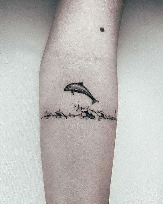 Bộ sưu tập 444+ hình xăm cá heo cute, đáng yêu - Genztattoo