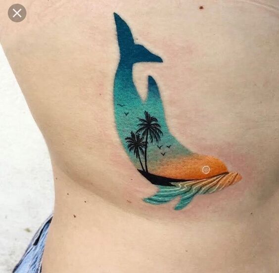 Bộ sưu tập 444+ hình xăm cá heo cute, đáng yêu - Genztattoo
