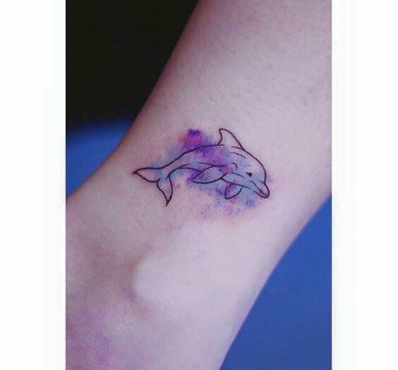 Bộ sưu tập 444+ hình xăm cá heo cute, đáng yêu - Genztattoo