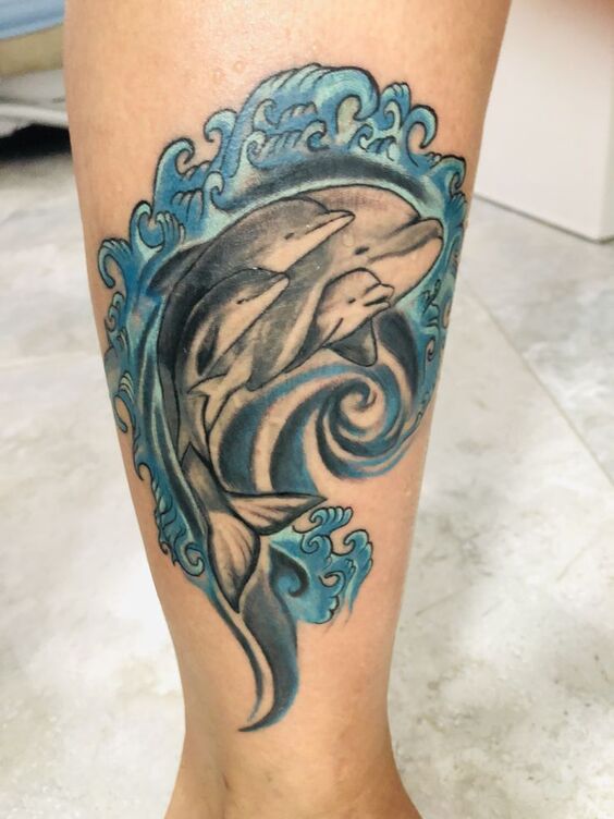 Bộ sưu tập 444+ hình xăm cá heo cute, đáng yêu - Genztattoo