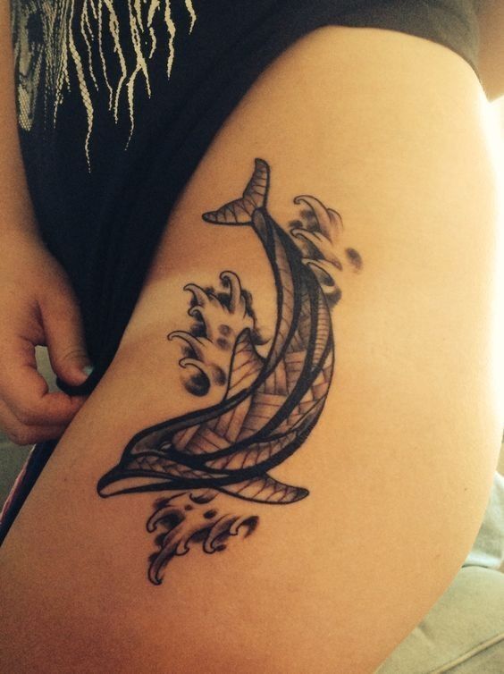 Bộ sưu tập 444+ hình xăm cá heo cute, đáng yêu - Genztattoo