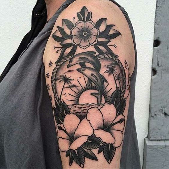 Bộ sưu tập 444+ hình xăm cá heo cute, đáng yêu - Genztattoo