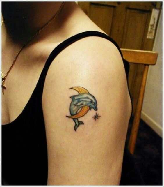 Bộ sưu tập 444+ hình xăm cá heo cute, đáng yêu - Genztattoo