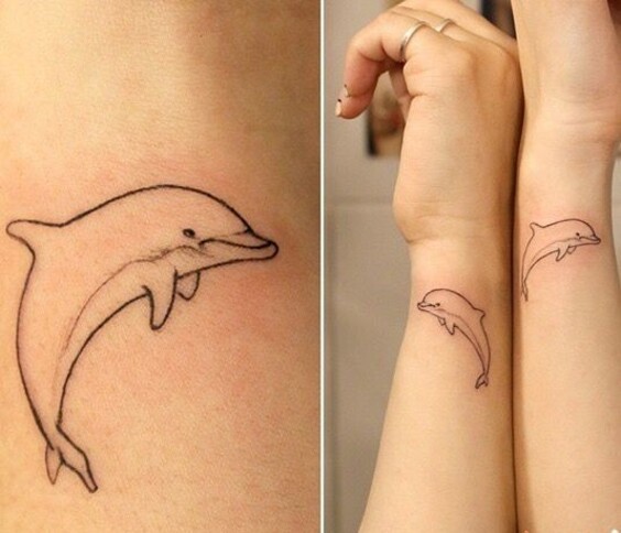 Bộ sưu tập 444+ hình xăm cá heo cute, đáng yêu - Genztattoo