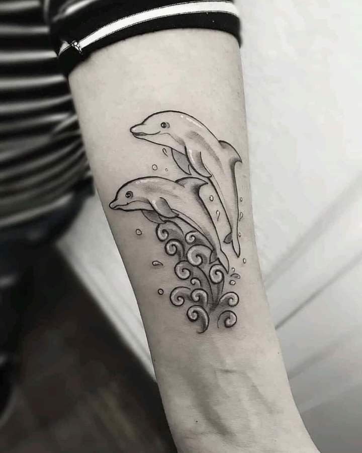Bộ sưu tập 444+ hình xăm cá heo cute, đáng yêu - Genztattoo