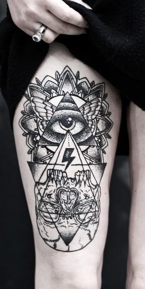 Trọn bộ 333+ hình xăm tam giác cá tính và ấn tượng - Genztattoo