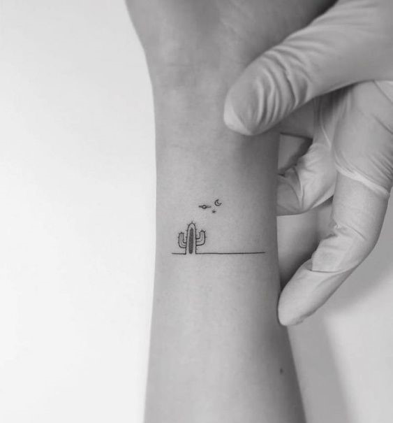 999+ hình xăm mini cây xương rồng đẹp nhất được chọn lọc - Genztattoo