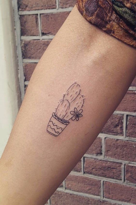 999+ hình xăm mini cây xương rồng đẹp nhất được chọn lọc - Genztattoo