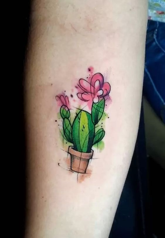 999+ hình xăm mini cây xương rồng đẹp nhất được chọn lọc - Genztattoo