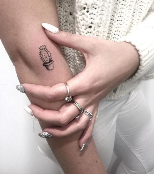 999+ hình xăm mini cây xương rồng đẹp nhất được chọn lọc - Genztattoo