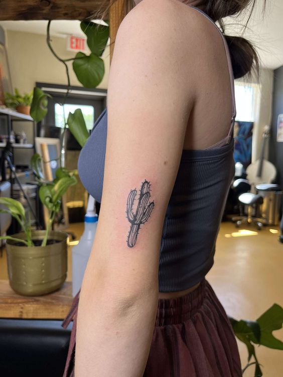 999+ hình xăm mini cây xương rồng đẹp nhất được chọn lọc - Genztattoo