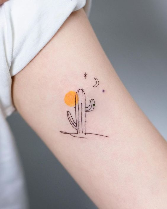 999+ hình xăm mini cây xương rồng đẹp nhất được chọn lọc - Genztattoo