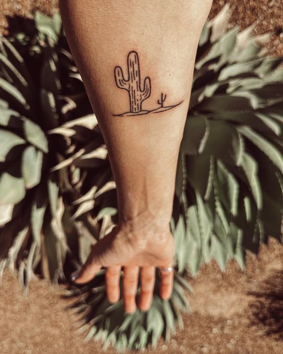 999+ hình xăm mini cây xương rồng đẹp nhất được chọn lọc - Genztattoo