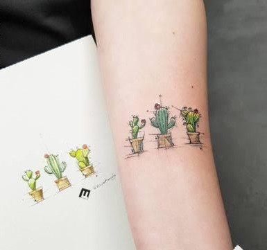 999+ hình xăm mini cây xương rồng đẹp nhất được chọn lọc - Genztattoo