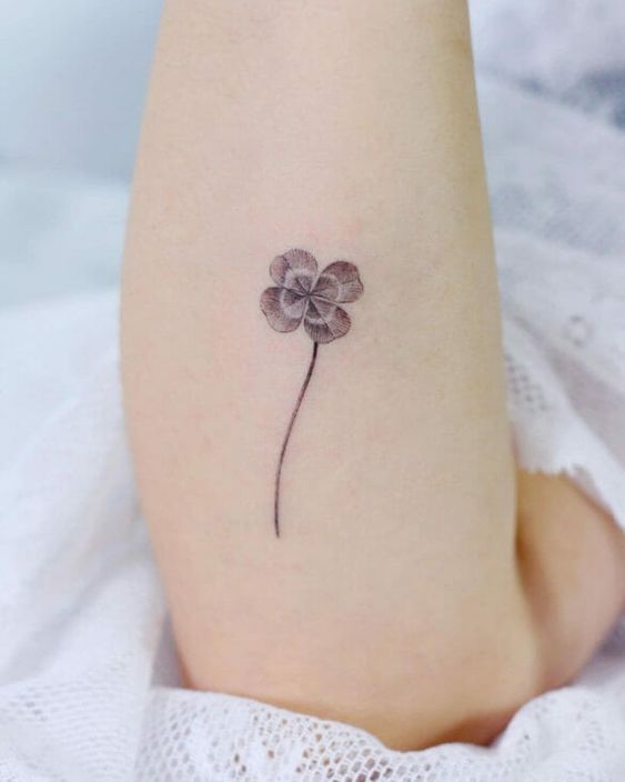 250 hình xăm mini cỏ 3 lá và 4 lá - Genztattoo