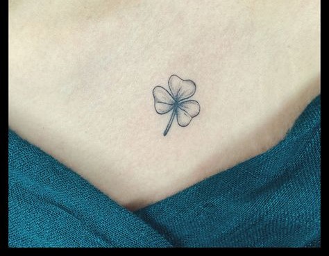 250 hình xăm mini cỏ 3 lá và 4 lá - Genztattoo