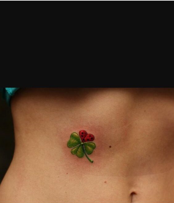 250 hình xăm mini cỏ 3 lá và 4 lá - Genztattoo