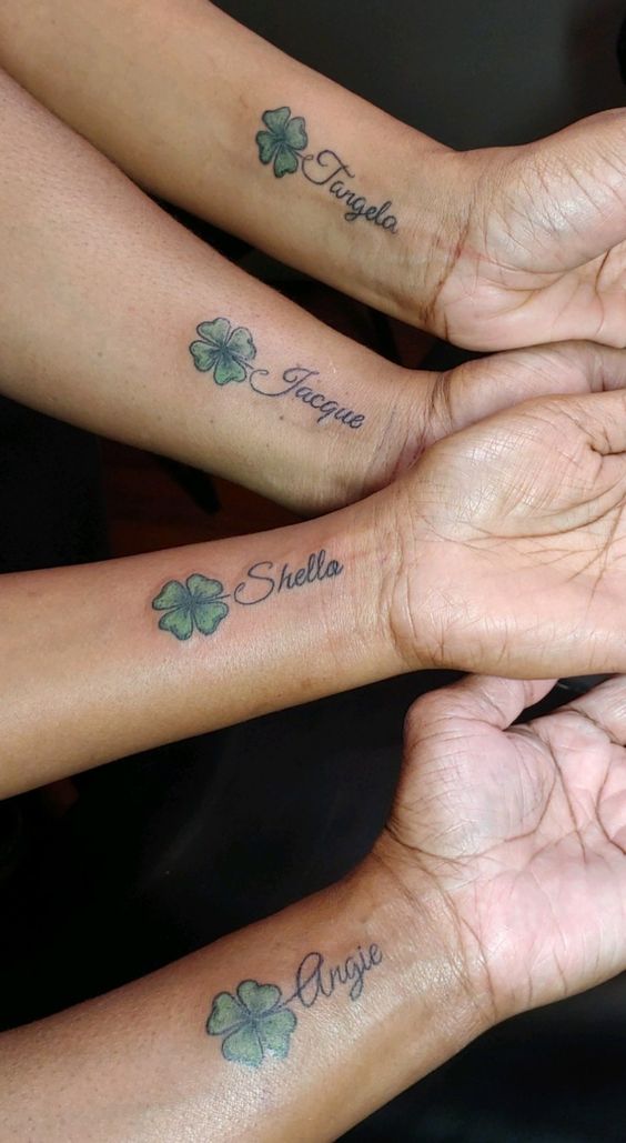 250 hình xăm mini cỏ 3 lá và 4 lá - Genztattoo