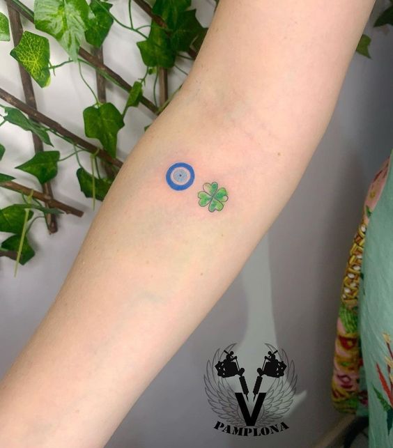 250 hình xăm mini cỏ 3 lá và 4 lá - Genztattoo
