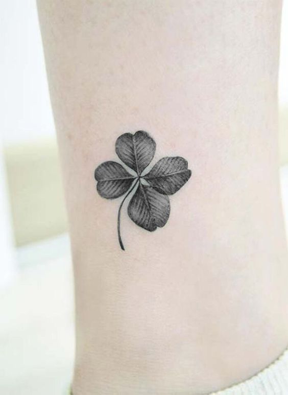 250 hình xăm mini cỏ 3 lá và 4 lá - Genztattoo